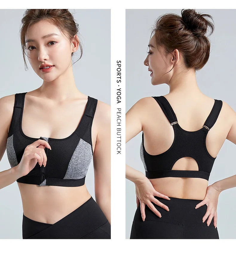 Áo Ngực Thể Thao Nữ - Hỗ Trợ, Nâng Đỡ, Khóa Kéo Trước - Daisan Mart