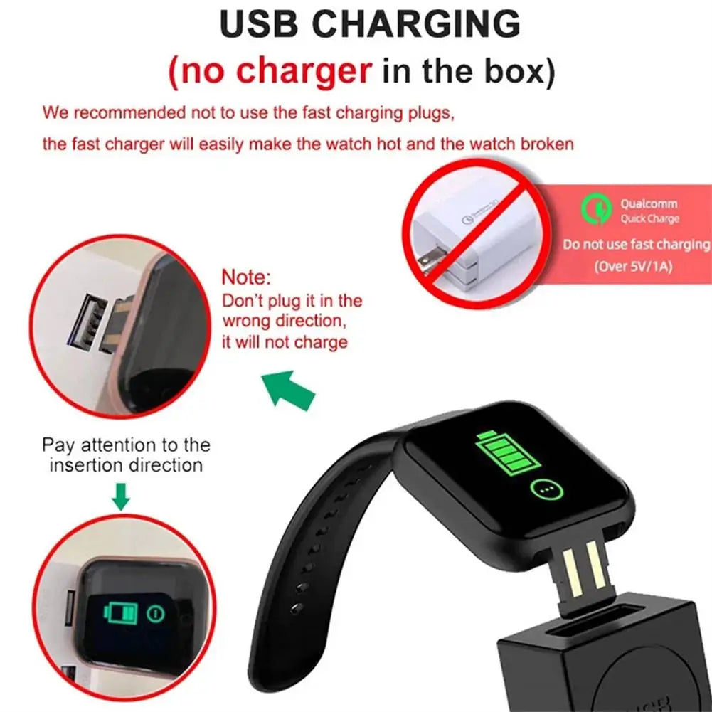 Đồng Hồ Thông Minh D20 Y68 - Thể Thao Chống Nước IP67