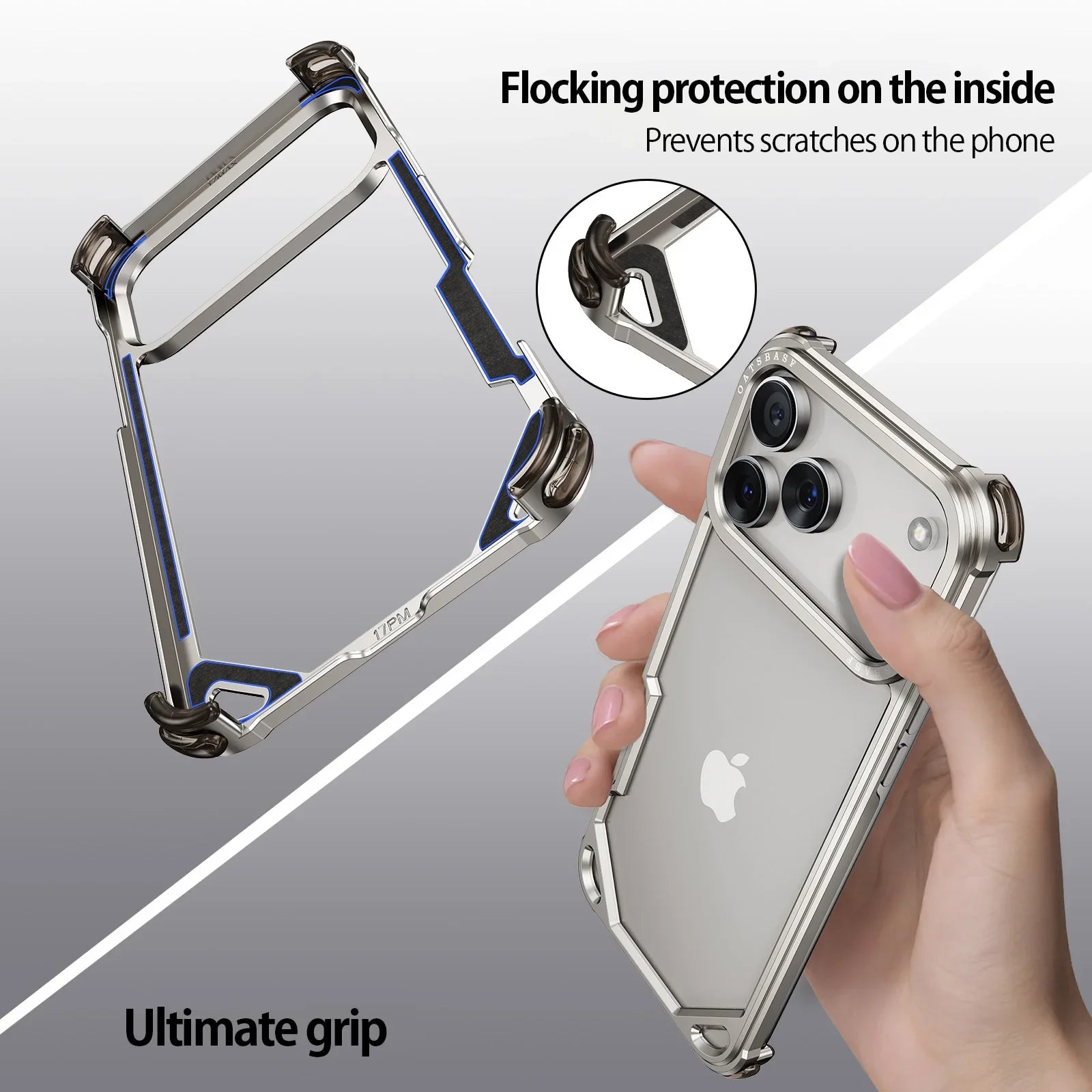 Aluminum alloy Metal Phone Case For iPhone 17 16 Pro Max 17Air Minimalist Support Wireless Charging Ultra-thin Protecitve Case - Daisan Mart