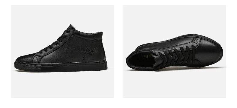 Giày Da Thật Cao Cổ Nam Trượt Ván Size Lớn 48 49