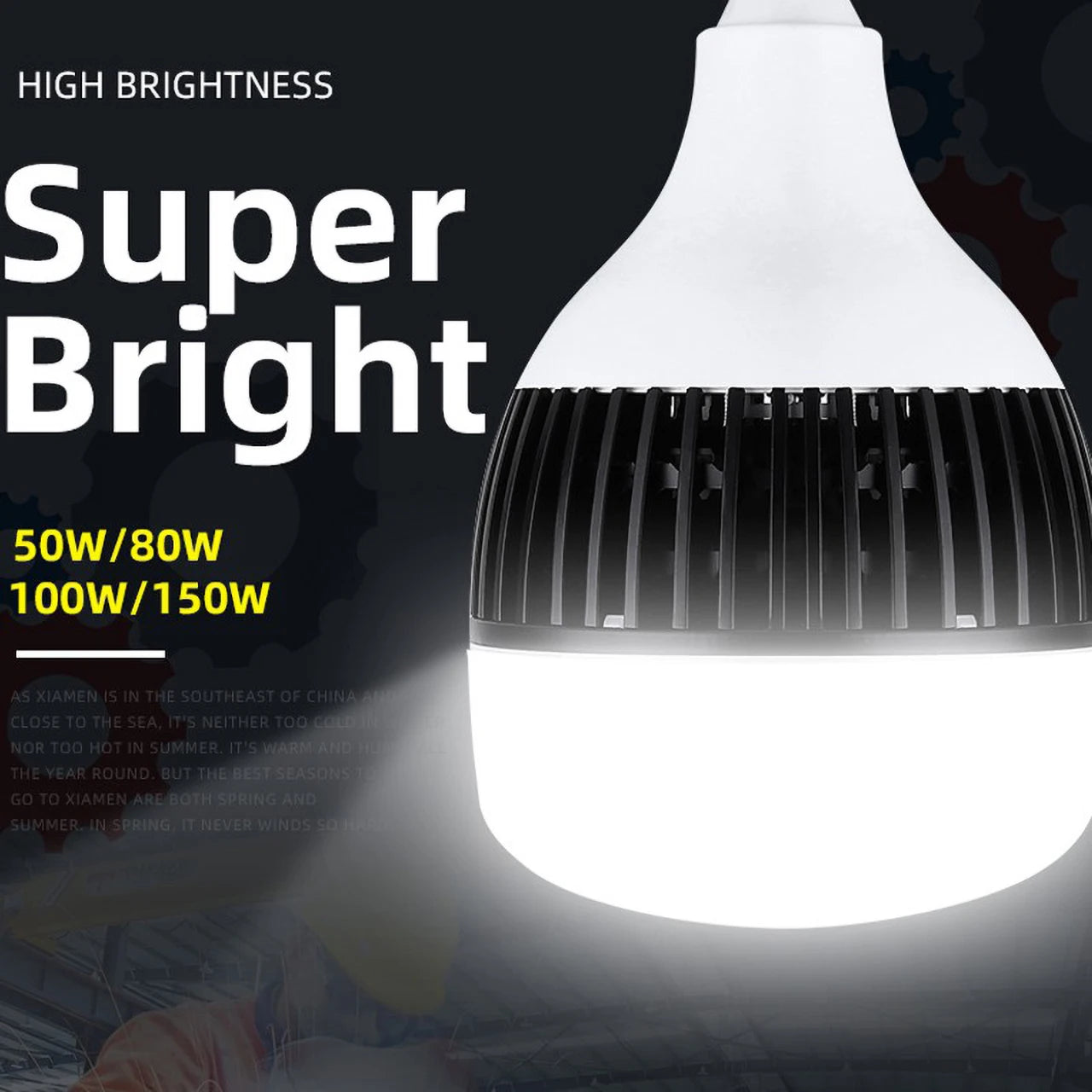 Super Bright E27 High Power LED Bulb 50-150W