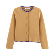 Áo Khoác Nữ Thêu Thời Trang Thu Đông 2025 Chic