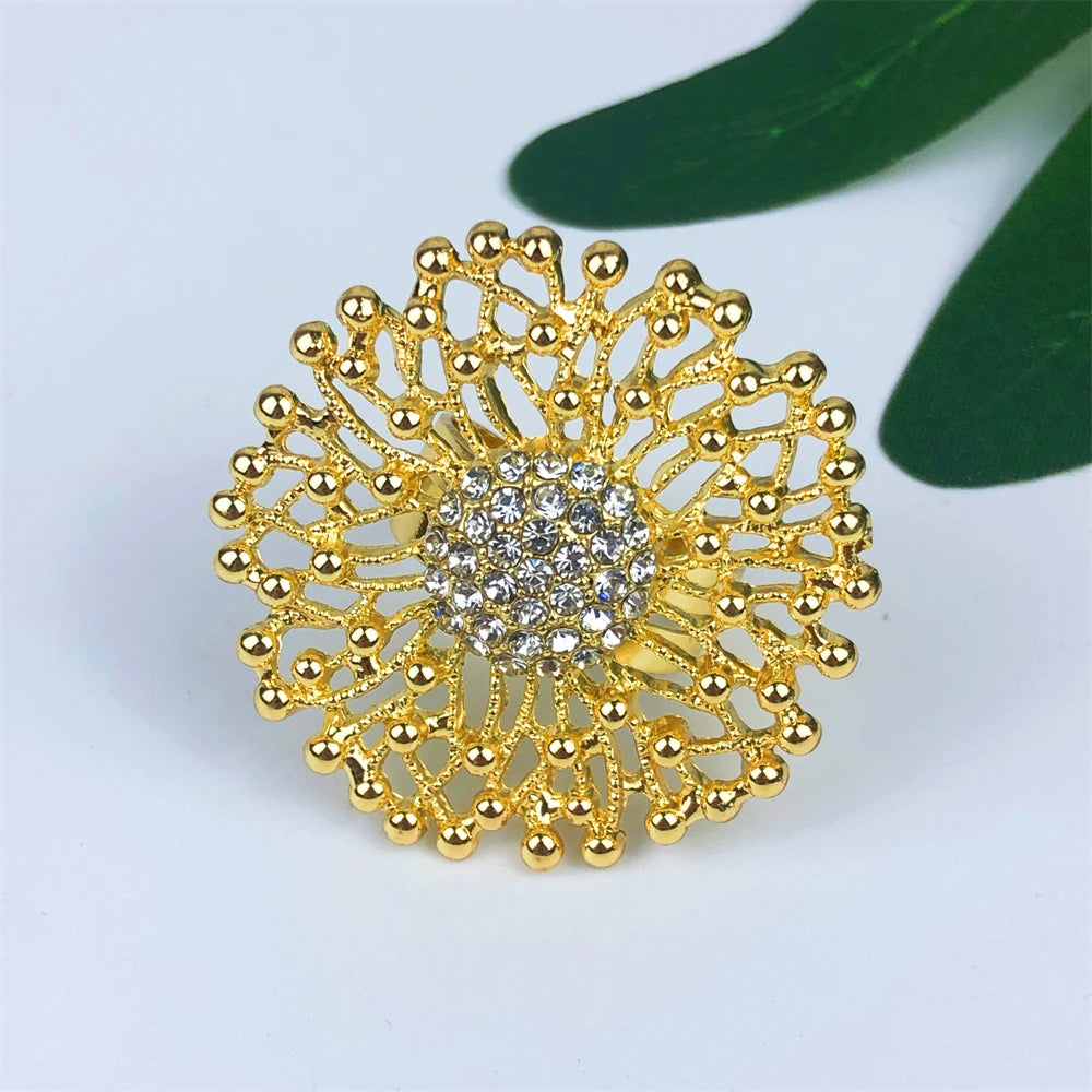 18K Gold Plated High-End Women's Jewelry Set - Luxurious Design