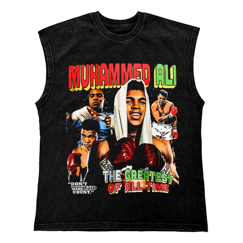 Men's Hip Hop T-Shirt with Unique Boxing Print 270Gym