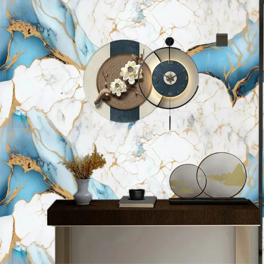 PVC Self-Adhesive Stone Pattern Wallpaper for Kitchen Decoration