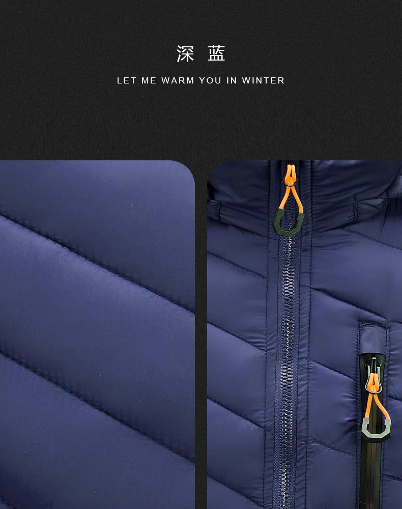 2023 Men's Fishing Jacket Waterproof Winter Warm