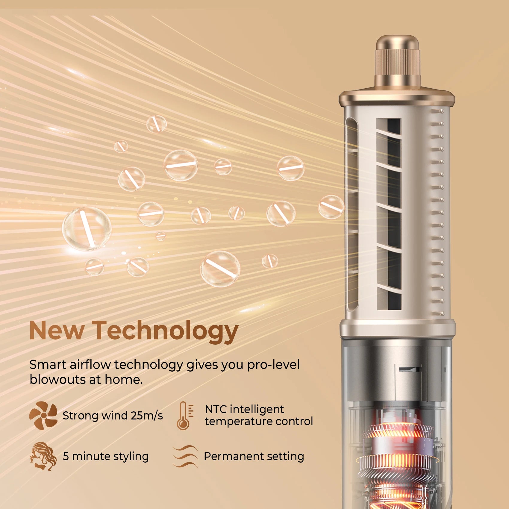 8in1 Professional Hair Dryer - 110000rpm Brushless Motor