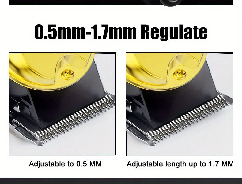 Bộ Tông Đơ Cắt Tóc Nam Chuyên Nghiệp LCD Sạc USB