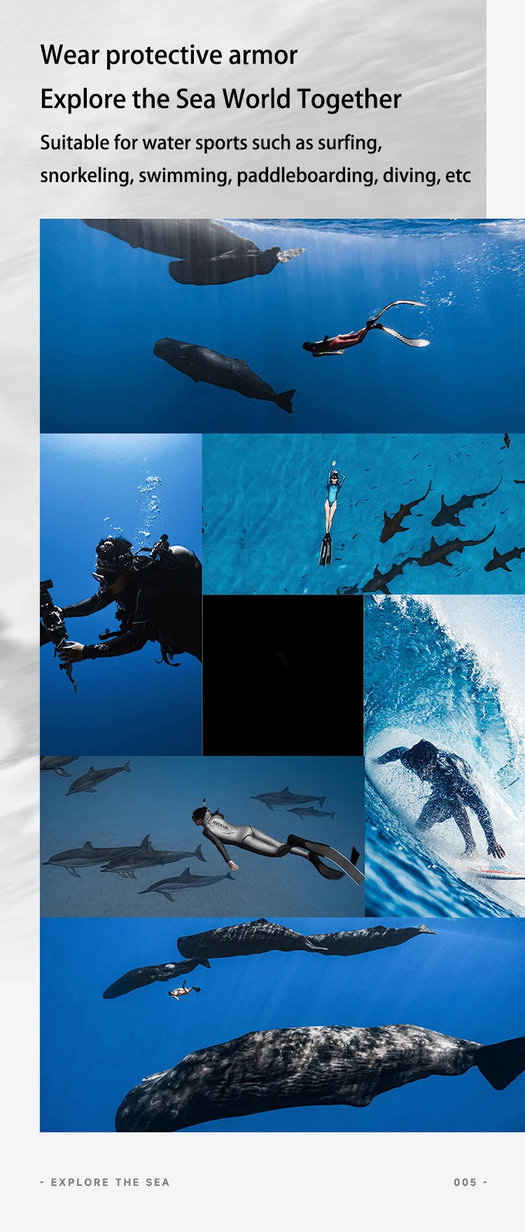 3mm Neoprene Wetsuit Tech Shorts Keep Warm Unisex Wetsuit Cargo Shorts D-Ring Buckle Leak Hole for Diving Equipment Accessories