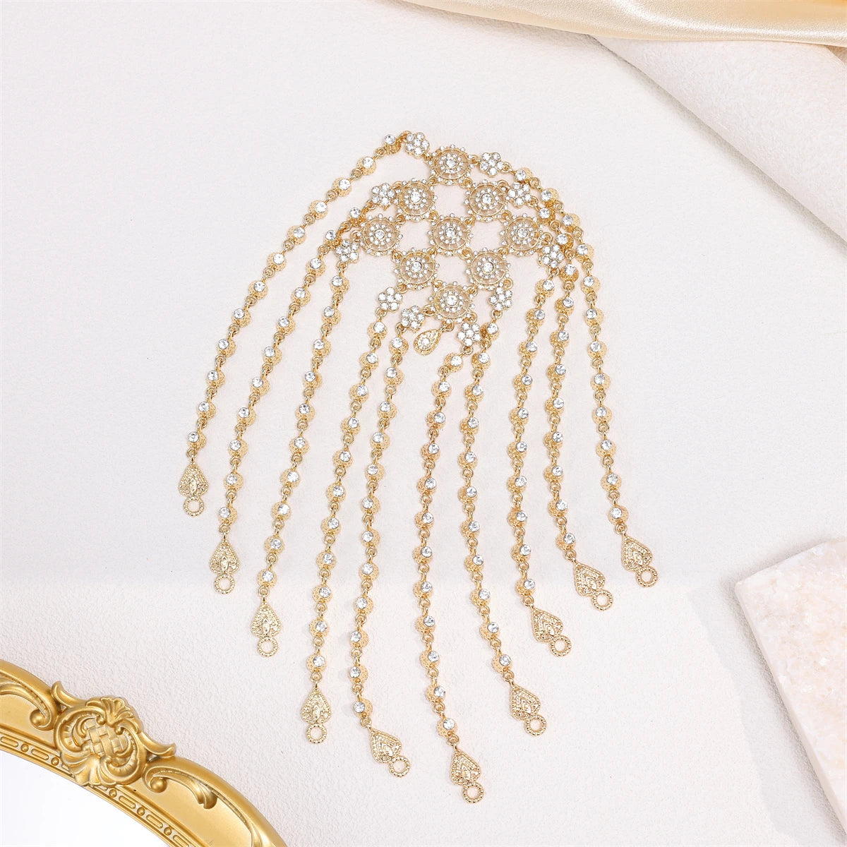 Charming Gold Color Arabian Handmade Bridal Hairband