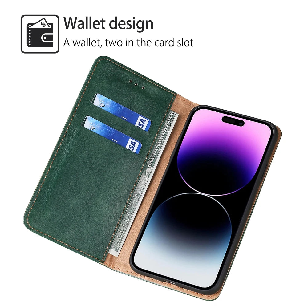 Bao Da Ví Đựng Thẻ iPhone 14 13 12 11 Pro Max XS XR X - Daisan Mart