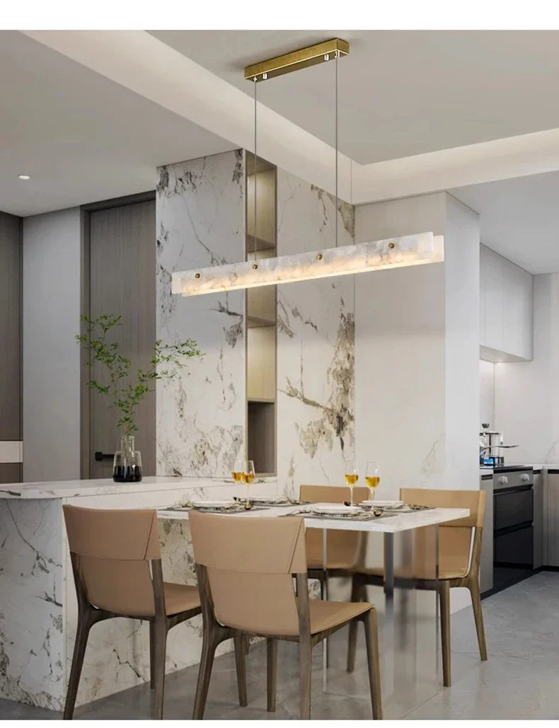 Modern Luxury LED Marble Ceiling Lamp