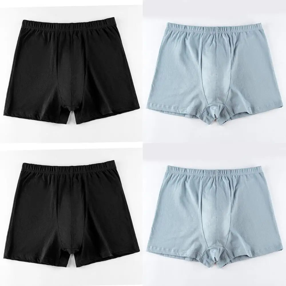 Men's breathable cotton underwear large size 4 pieces