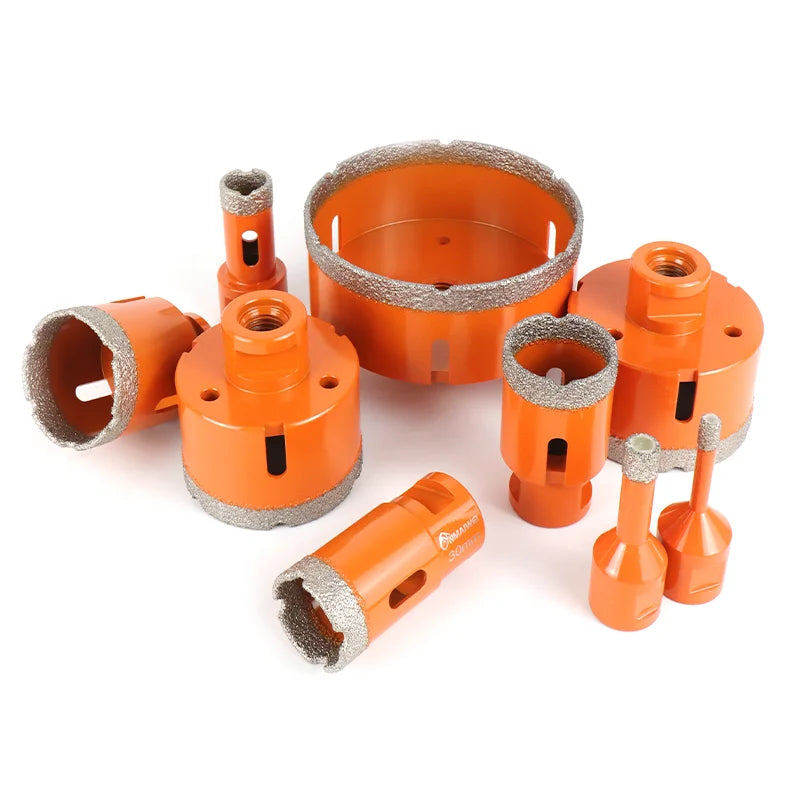 Diamond Brazed Core Dry Drill Bit 1 Pcs M14 For Porcelain Tiles Marble Glass Crowns Drill Granite Hole Saw Hole Cutter Tools