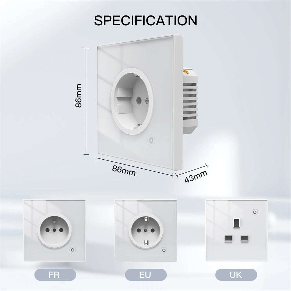 Ổ Cắm Thông Minh Moes ZigBee - Điều Khiển Bằng Giọng Nói