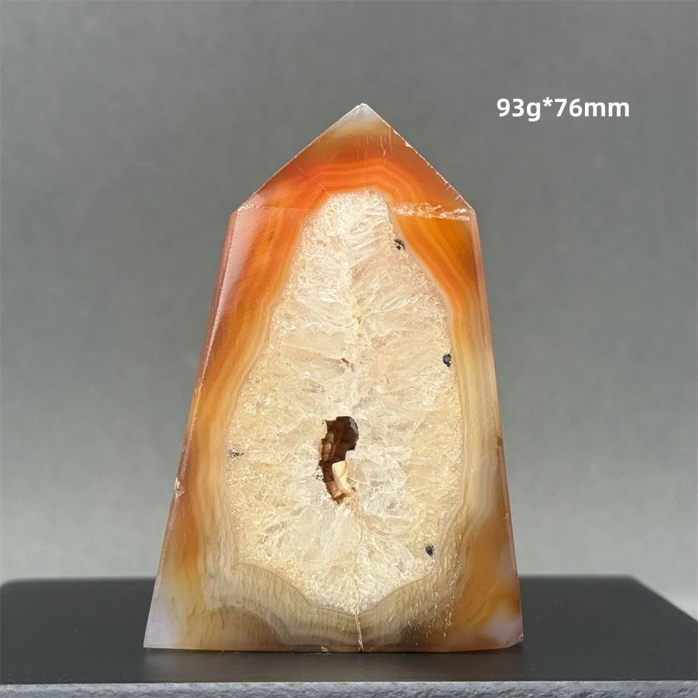 Natural Red Onyx Pillar - Decorative &amp; Healing Stone