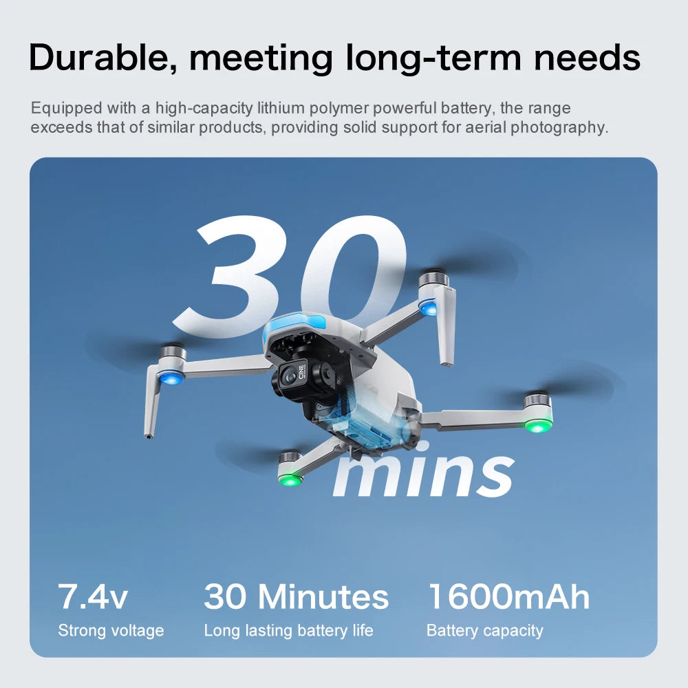 2025 S-X1 Mini Drone with Large Screen 3-Axis Gimbal Anti-Shake 5G GPS HD EIS Cameras Brushless Aerial Drone RC Quadcopters Toys