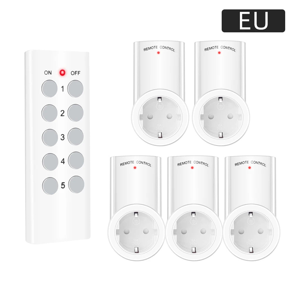 Ổ Cắm Thông Minh RF 433MHz Điều Khiển Từ Xa Đa Năng