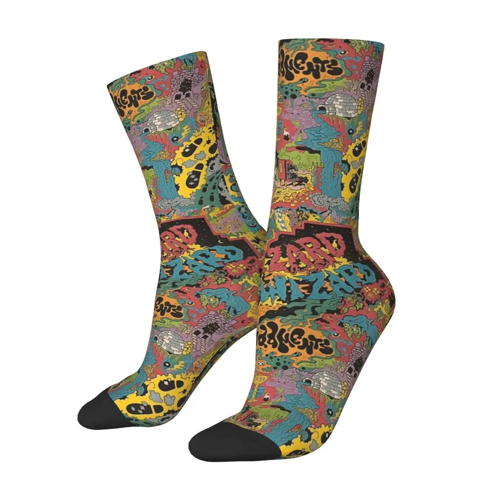 King Gizzard And The Lizard Wizard - Oddments Socks Harajuku Super Soft Stockings All Season Long Socks for Man's Woman's Gifts