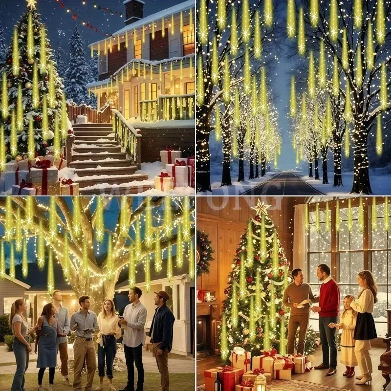 8-Tube Solar Starry LED Decorative Lights