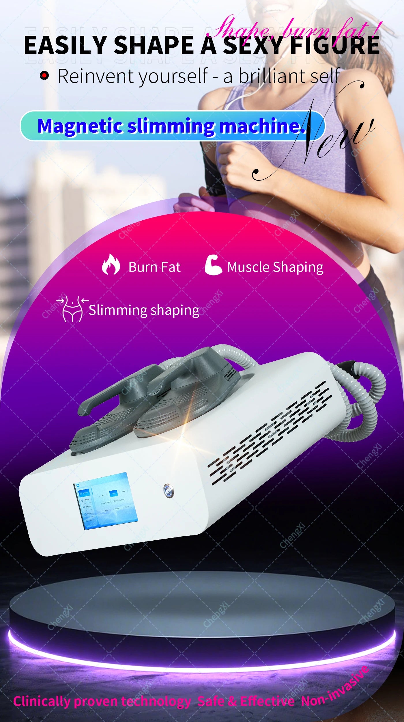 2025 Newest 4 Handles Emsone NEO 6500W Body Shaping build muscle fat removal Fitness Beauty and Health Massage Machine