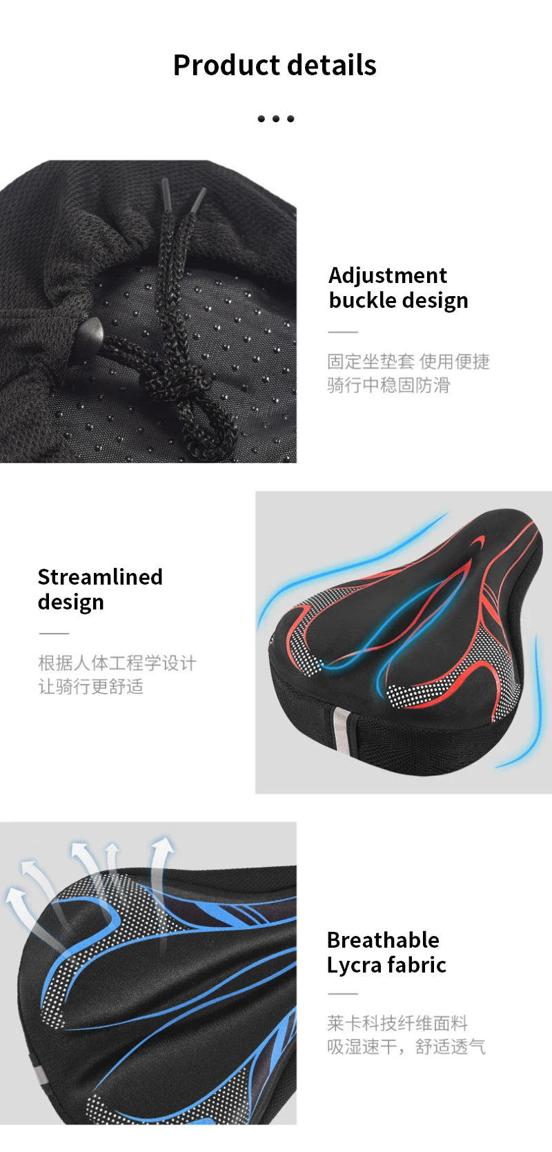 Đệm Yên Xe Đạp GEL 3D Đi Đường Dài Cao Cấp