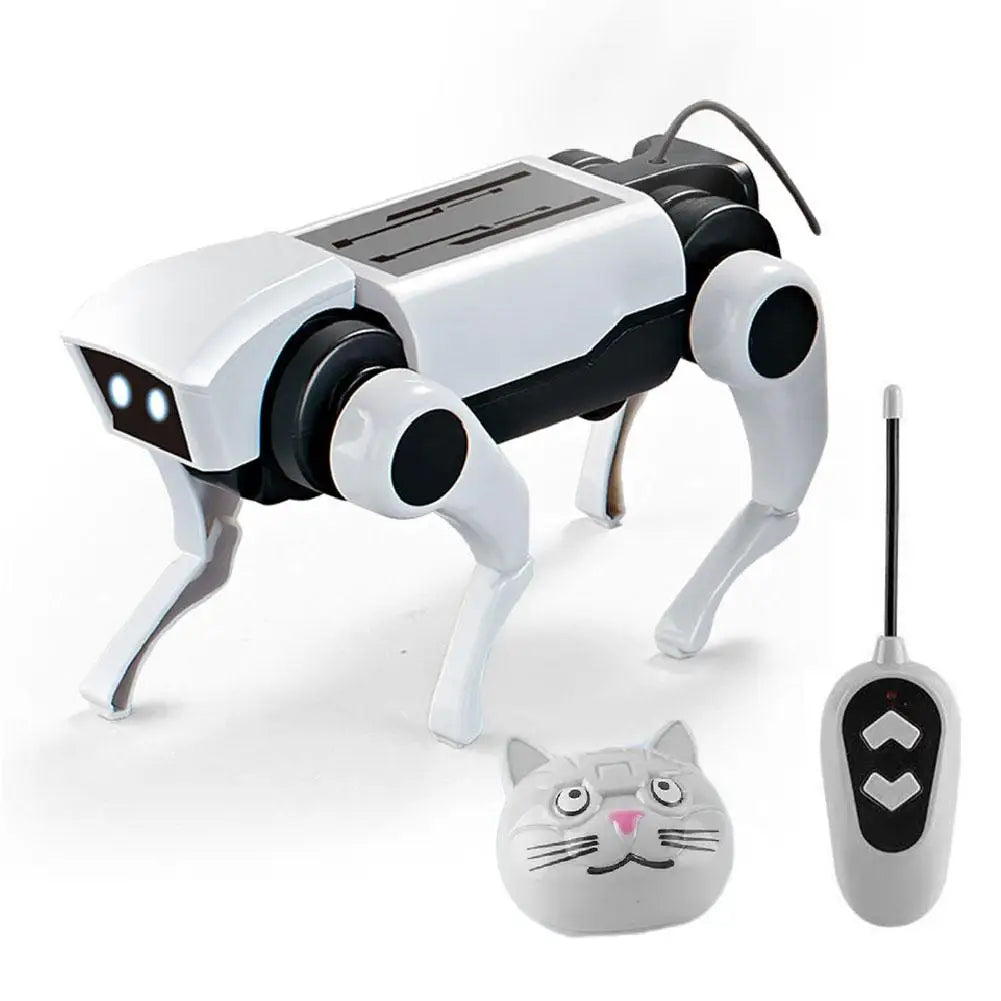 Rc Robot Children's Remote Control Mechanical Dog Toy Science Teaching Diy Assembling Model DIY Assembly Dog Rc Robot for Boys - Daisan Mart