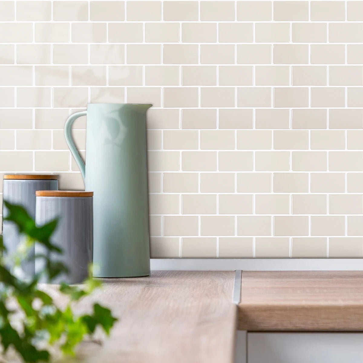 Vividtiles 3D Vinyl Waterproof Kitchen Backsplash Wall Sticker Peel and Stick Wallpaper Premium Strong Ahesive Tile Decals