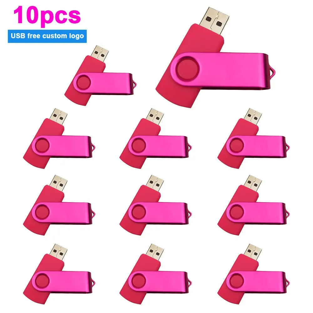 Set of 50 USB Flash Drives 2.0 with Various Convenient Capacity