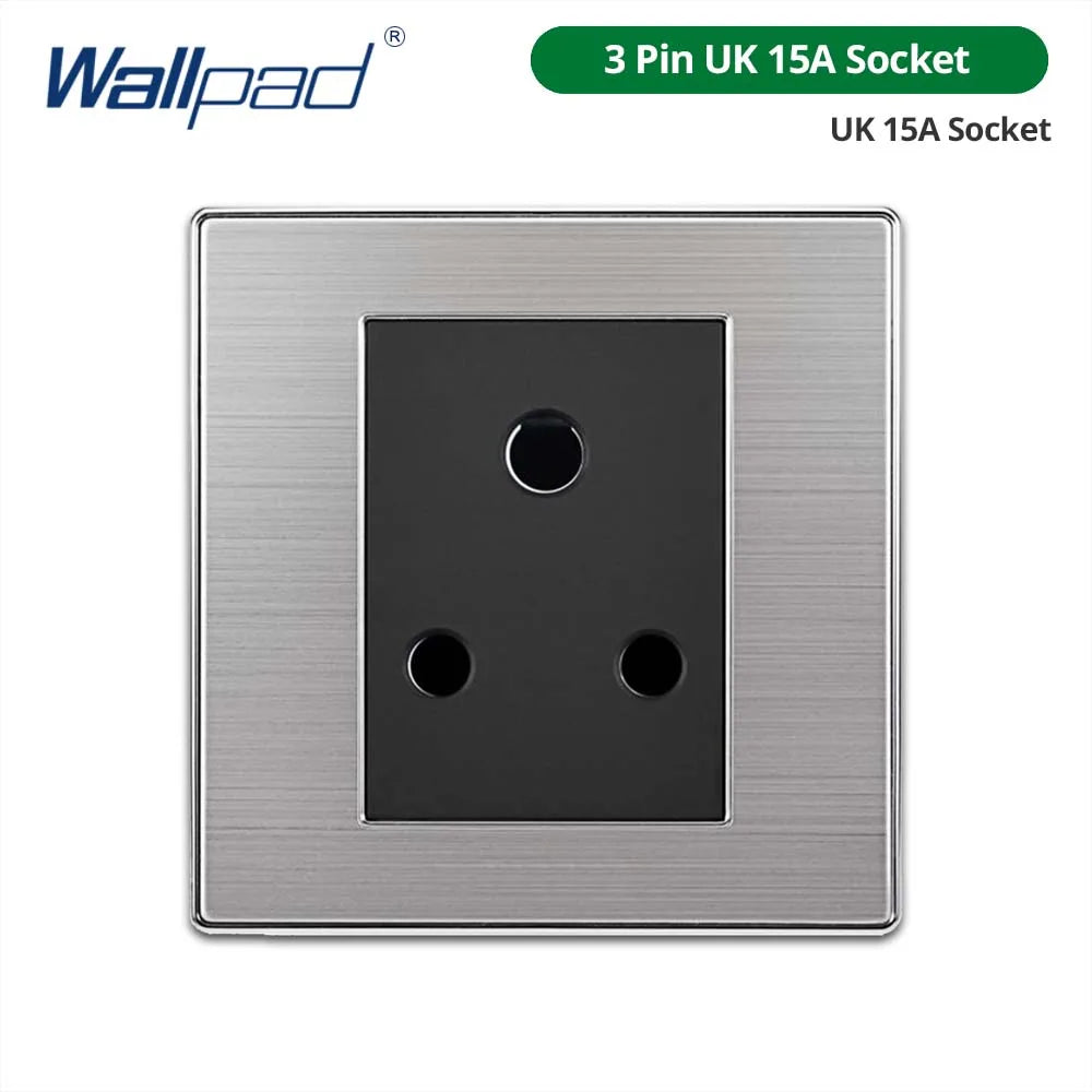 Công tắc đèn âm tường 2 chiều, thép không gỉ, LED.