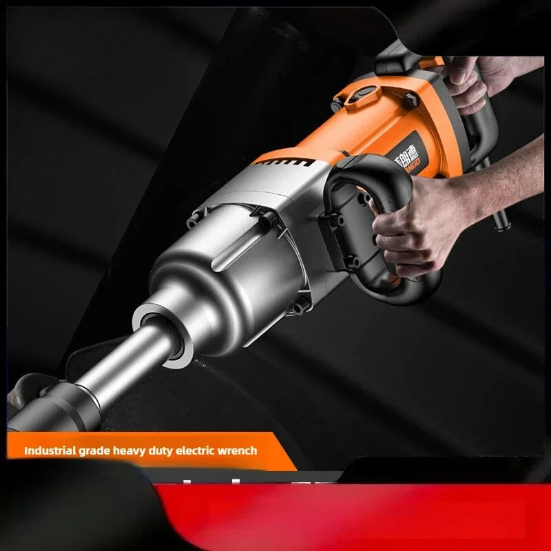 Electric Wrench 220V Plug-in High Power Auto Repair Tower Crane Industrial Grade High Torque Heavy Impact Electric Air Cannon