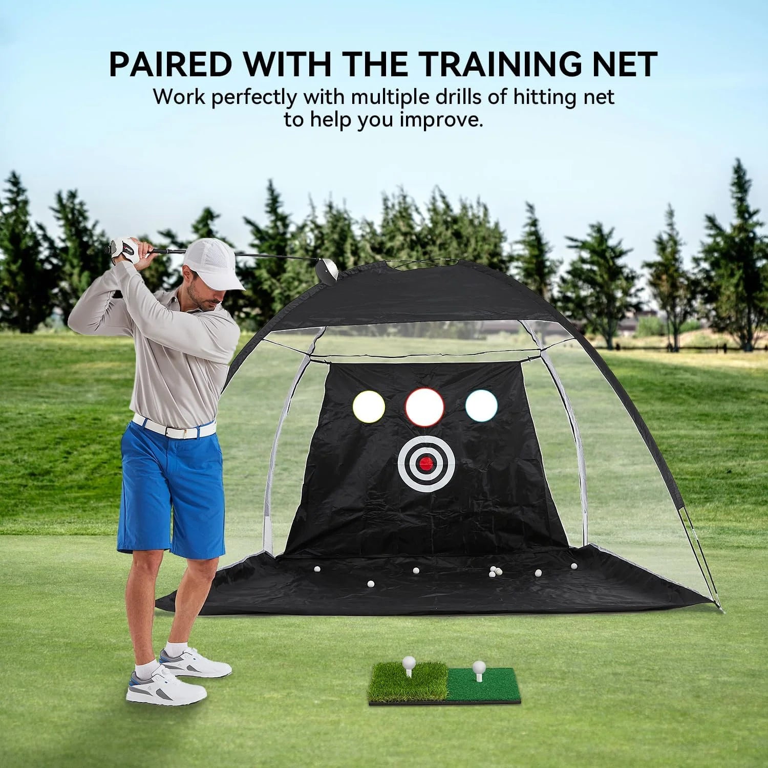 Artificial Golf Practice Mat - Convenient for Swing &amp; Chipping Practice