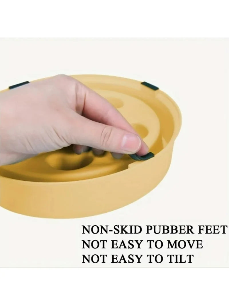 Non-slip slow Feeder Pet Bowl prevents choking and promotes healthy eat habits for Dogs and Cats Dog food bowls Pet rice bowls - Daisan Mart