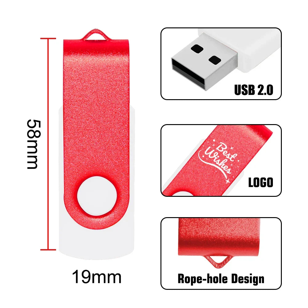 USB thời trang xoay 360° chống nước, nhiều dung lượng - Daisan Mart