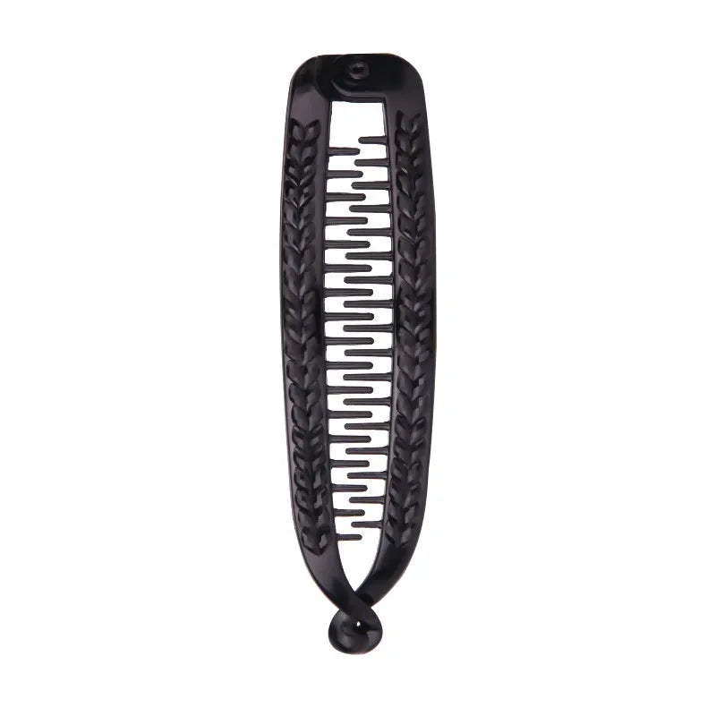 Stylish Black Rhinestone Banana Clip