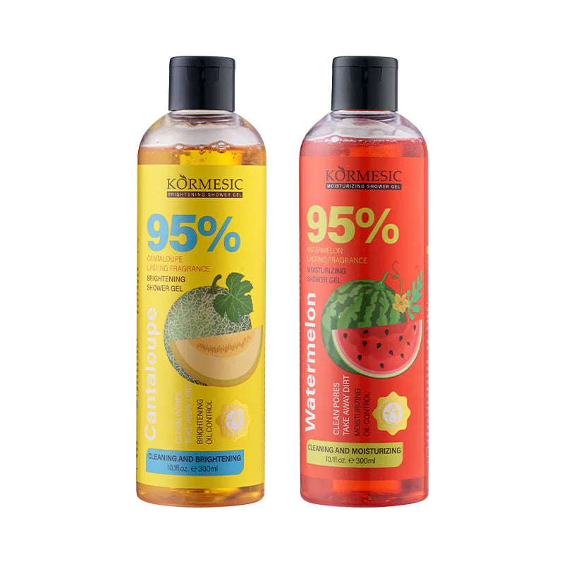 300ml Organic Fruit Infusion Shower Gel Body Lotion Skin Beautifying Wash Bath Brightening Delicate Smooth Care Cream