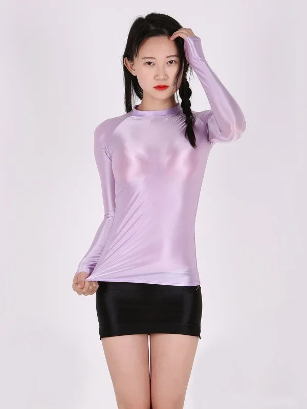 Áo body dài tay mỏng ôm, xuyên thấu sexy thời trang - Daisan Mart