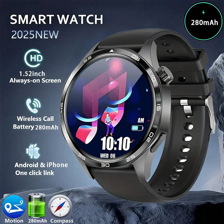 AMOLED 1.52 waterproof multi-sport men's smartwatch