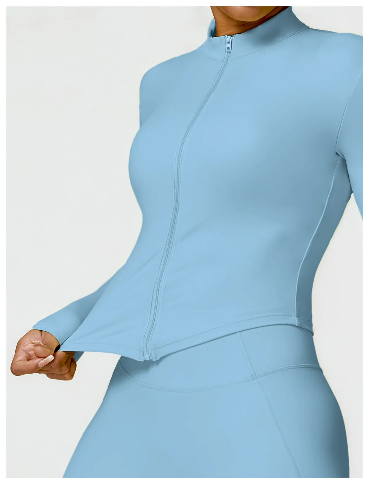 Áo Thun Nữ Dài Tay Tập Gym Yoga Chạy Bộ Thể Thao