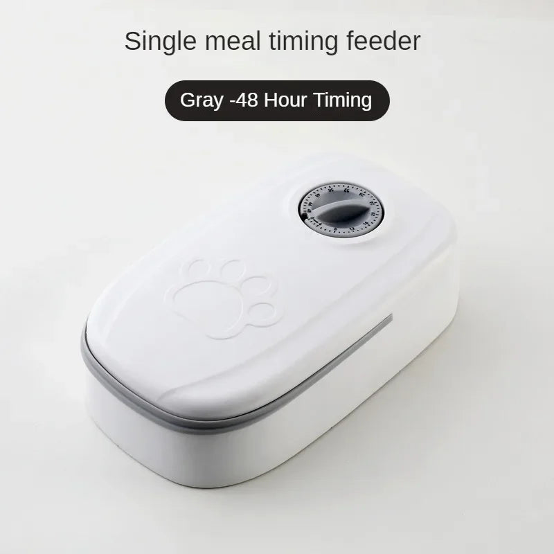 Pet Bowl Smart Timed Cat Feeder Quantitative Wet and Dry Food Single Meal Separation Home Use Automatic Feeding for Dogs & Cats - Daisan Mart