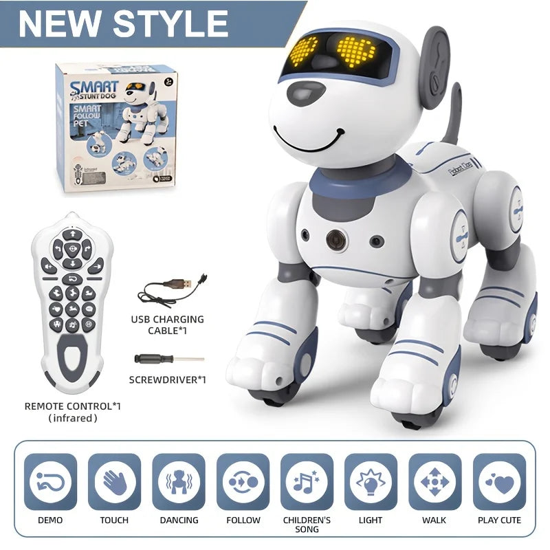 Intelligent Robot Dog Remote Control Electronic Sing Dance Follow Smart Interactive Stunt Music Toy Programmable Puppy Kid Gift - Daisan Mart