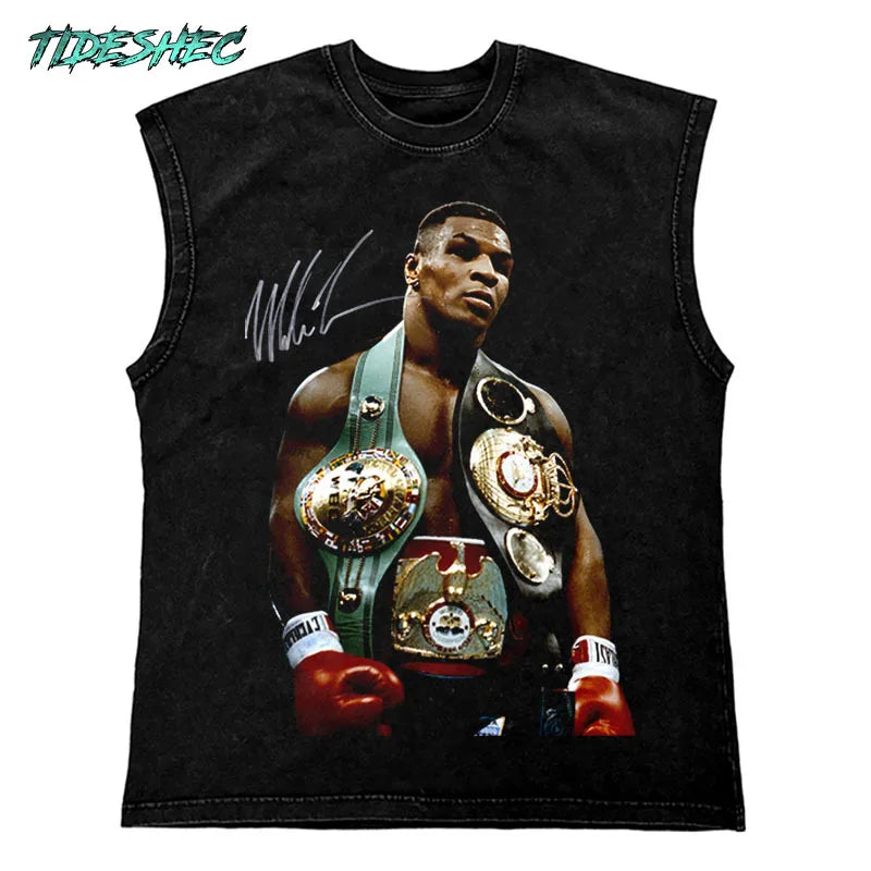 Men's Hip Hop T-Shirt with Unique Boxing Print 270Gym