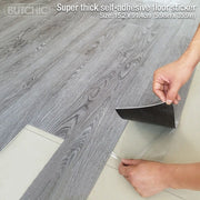 Thickened 3D Self-adhesive Wood Grain Floor Wallpaper Living Room Bedroom Decoration Floor Stickers Home Decor Floor Wallpaper