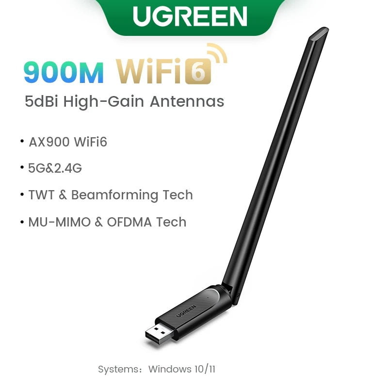 WiFi USB UGREEN AX900 - Kết Nối Siêu Tốc WiFi6