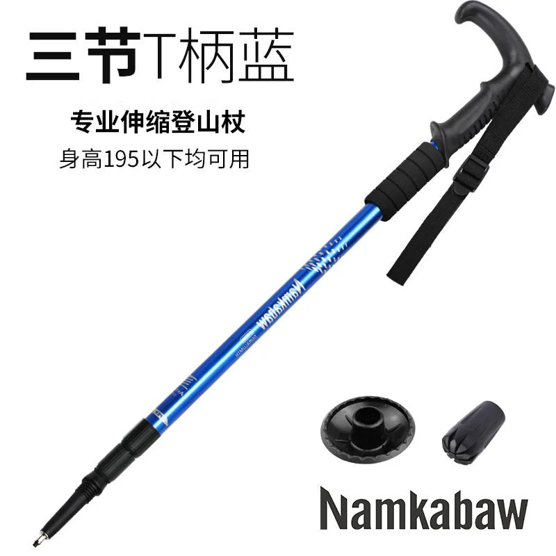 Aluminum Multi-Function Trekking Pole - Protection &amp; Walking Aid