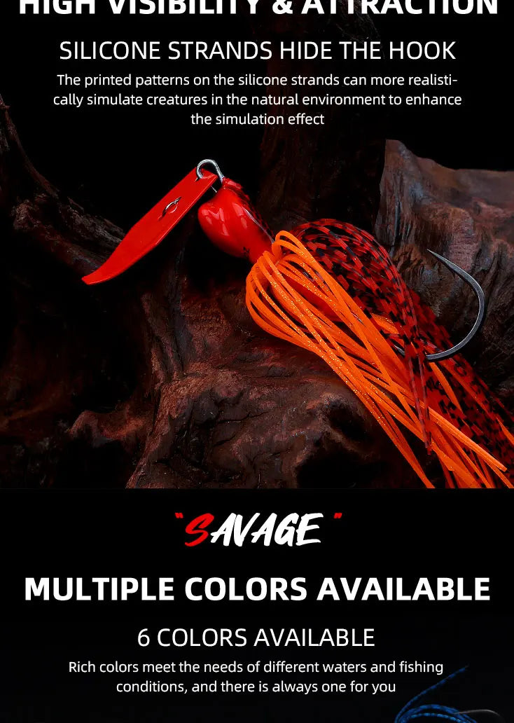 Mồi Jig Đầu Lắc 1/2oz Câu Cá Magic Works Silicon