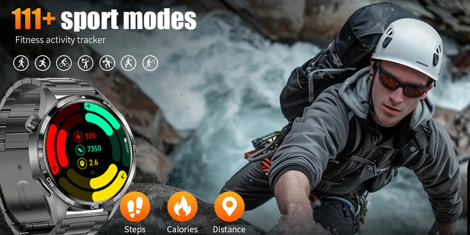 AMOLED 1.52 waterproof multi-sport men's smartwatch