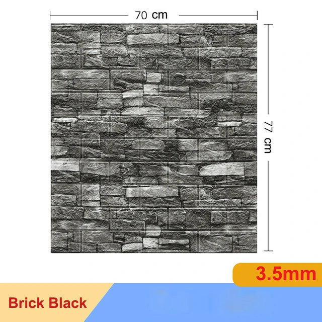 10Pcs Self-adhesive Panel Living Room Background Brick Waterproof Foam Wallpapers Bedroom Wall DIY Luxury Decor 3D Wall Sticker