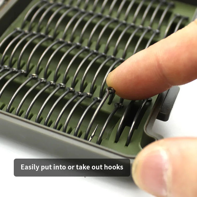 Carp Fishing Hook Storage Box for PTFE Coated Hooks Carp Fishing Accessories Tackle Box Equipment