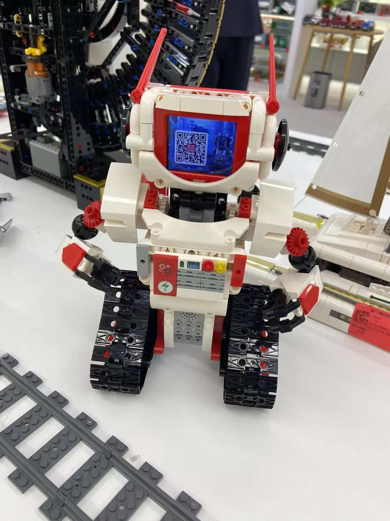 AI intelligent robot building block assembly model toy dialogue interactive voice boy gift RC robot - Daisan Mart